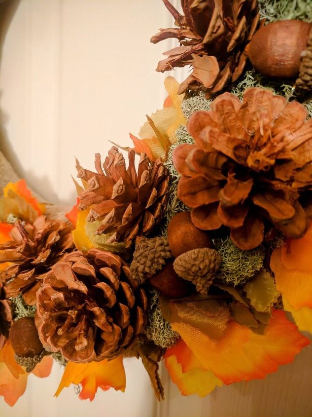 how to make a beautiful fall wreath or centerpiece