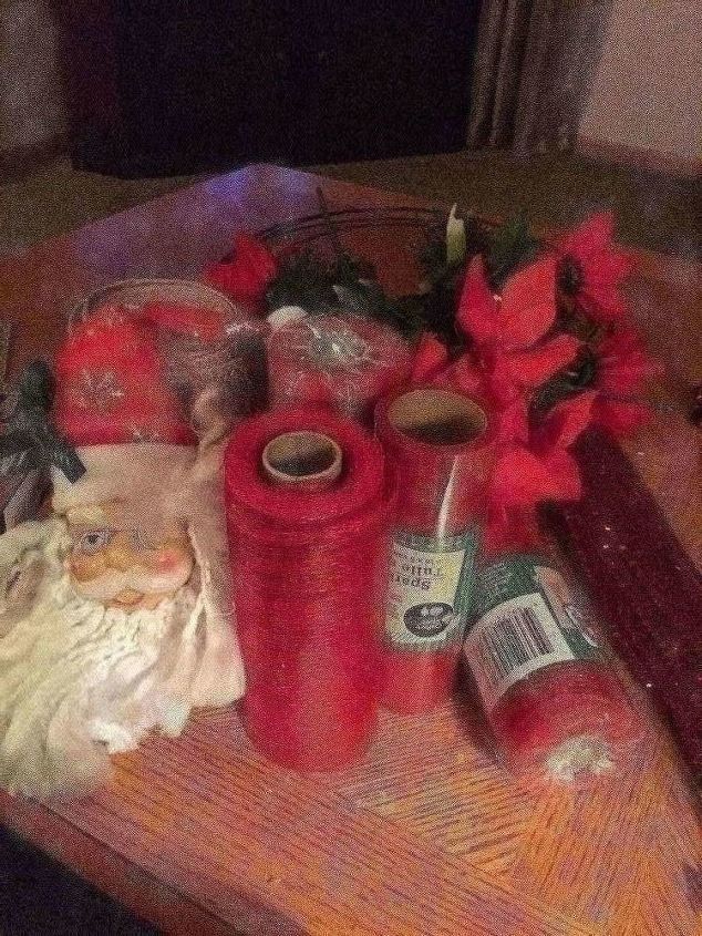 guirnalda de arpillera navidea y festiva de dollar store