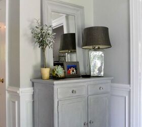 traditional to modern farmhouse glam foyer makeover