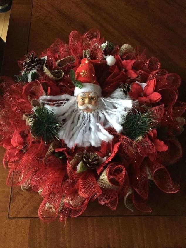 dollar store christmas holiday burlap wreath