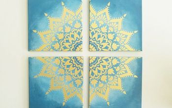Create Custom Canvas Artwork In An Hour With A Mandala Stencil!