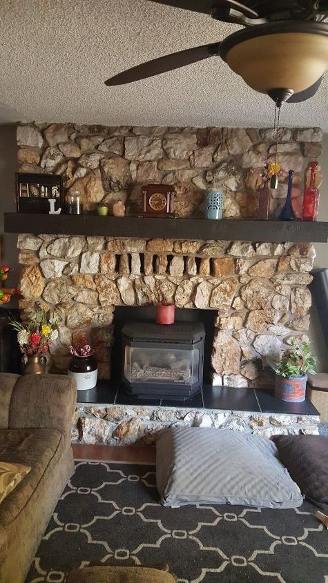Whats Behind My Rock Fireplace How, How To Remove Stone Fire Surround