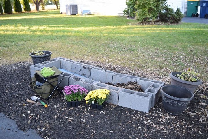 cama de jardim levantada com blocos de concreto faa voc mesmo