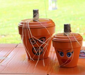clay pot jack o lantern gifts