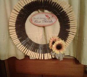 clothespin wreath my weekly post using woo