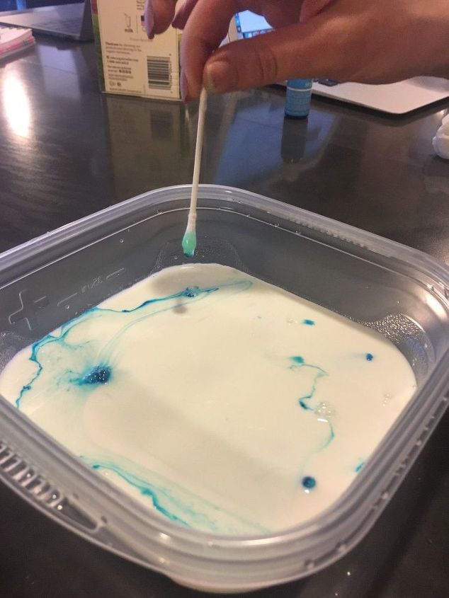 3 super cool marbelizing techniques everyone s trying, Step 5 Tap the soap over food coloring drops