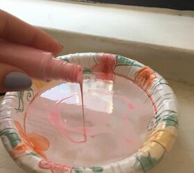 3 super cool marbelizing techniques everyone s trying, Step 3 Pour nail polish into water