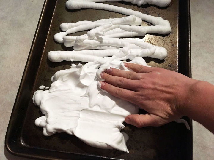 3 super cool marbelizing techniques everyone s trying, Step 1 Spread shaving cream on a cookie tray