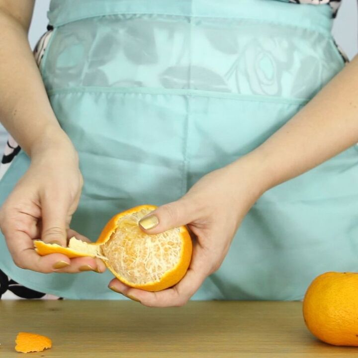 s 3 chemical free ways to clean in your home, Step 1 Peel oranges