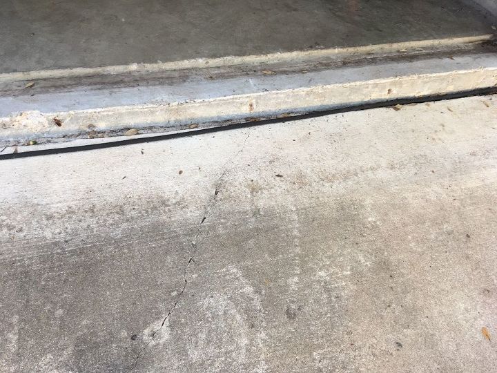q sunken cracked driveway fix
