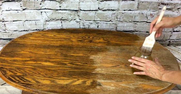 how to stain wood with vinegar