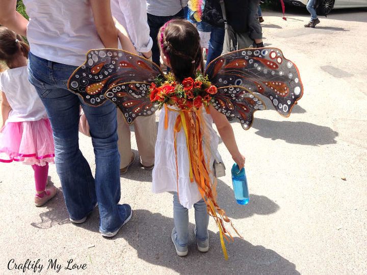 easy no sew butterfly family costume