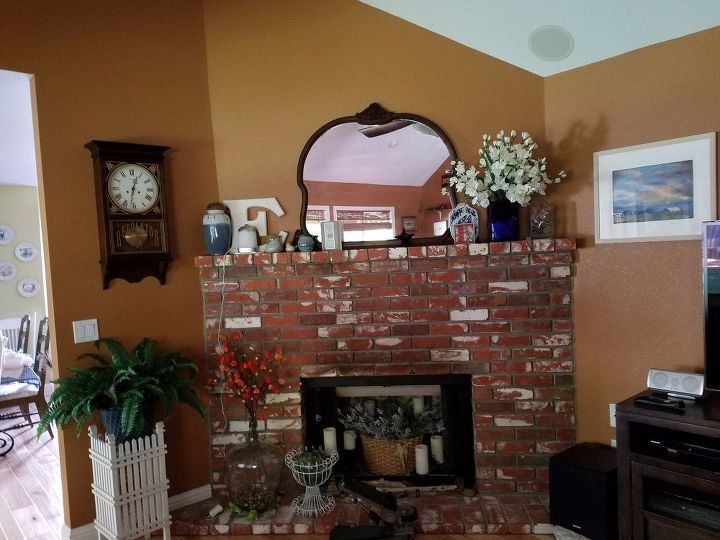 q i don t like my corner fireplace any ideas how to change it up
