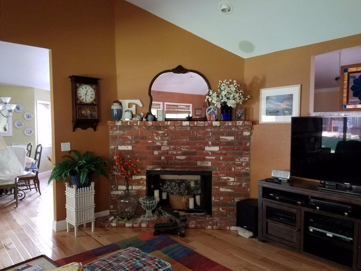 q i don t like my corner fireplace any ideas how to change it up