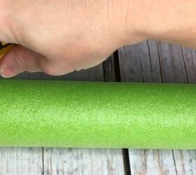 grab some pool noodles and copy these 3 ideas, Step 1 Cut 6 noodles in half length wise