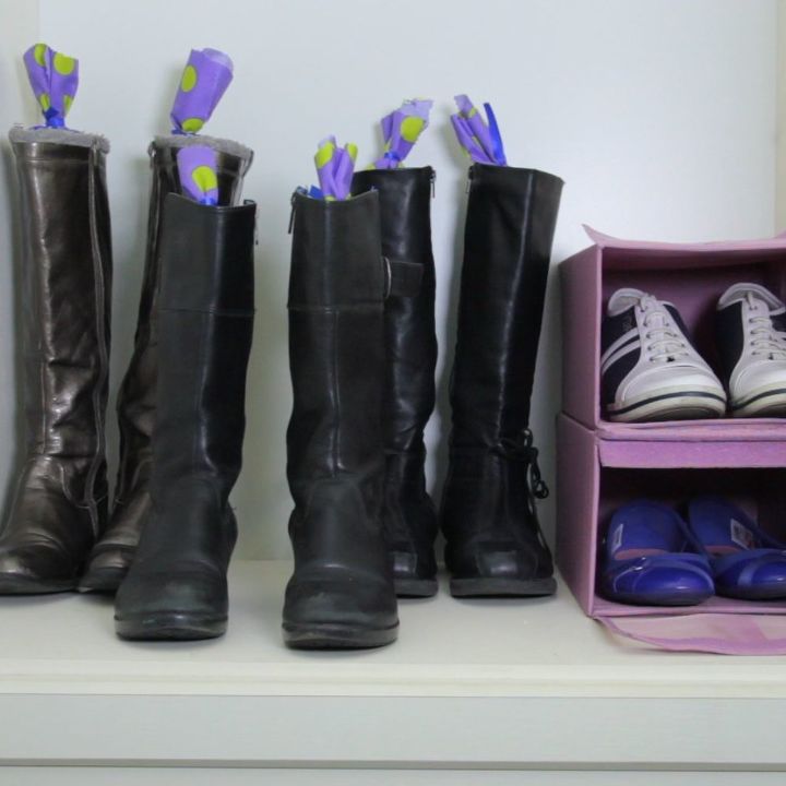 grab some pool noodles and copy these 3 ideas, Step 5 Place in boots to keep them standing
