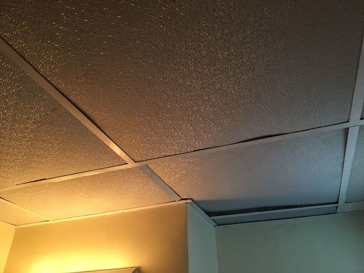 i have drop ceiling in my bathroom that looks cheap needs facelift