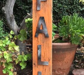 s fake it until you make it 25 creative hacks for high end looks, Style a Faux Metal Wooden Letters Sign