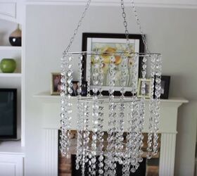 s fake it until you make it 25 creative hacks for high end looks, Hang a Faux Crystal Chandelier