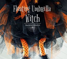 Crie uma bruxa de guarda-chuva flutuante para o Halloween