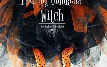  Crie uma bruxa de guarda-chuva flutuante para o Halloween