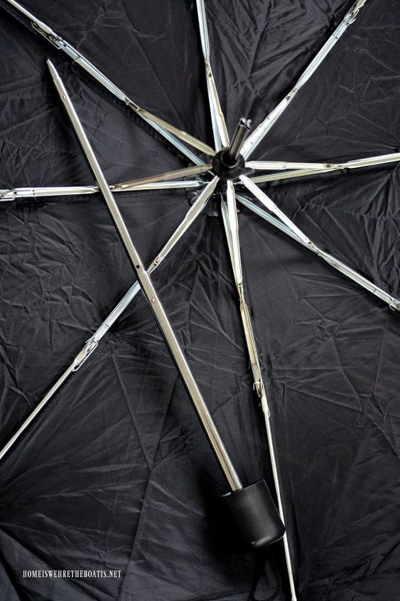 create a floating umbrella witch for halloween