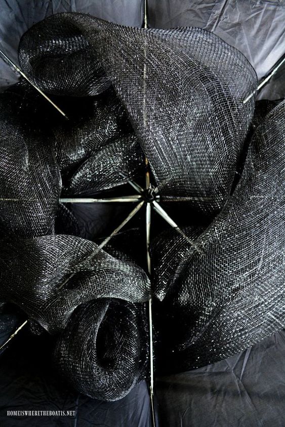 create a floating umbrella witch for halloween