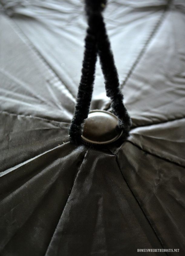 create a floating umbrella witch for halloween