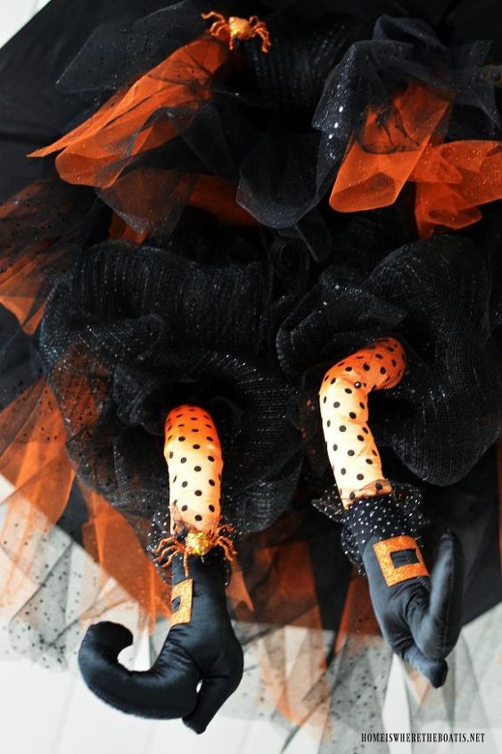 create a floating umbrella witch for halloween