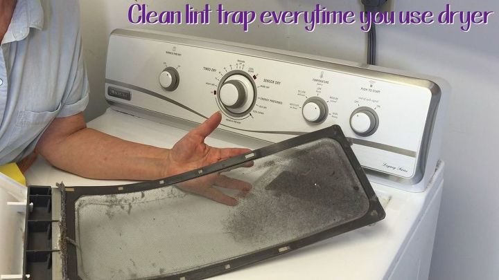 11 maneras de limpiar la lavadora y la secadora sin frotar, Cepille el colector de pelusas despu s de cada lavado Mot