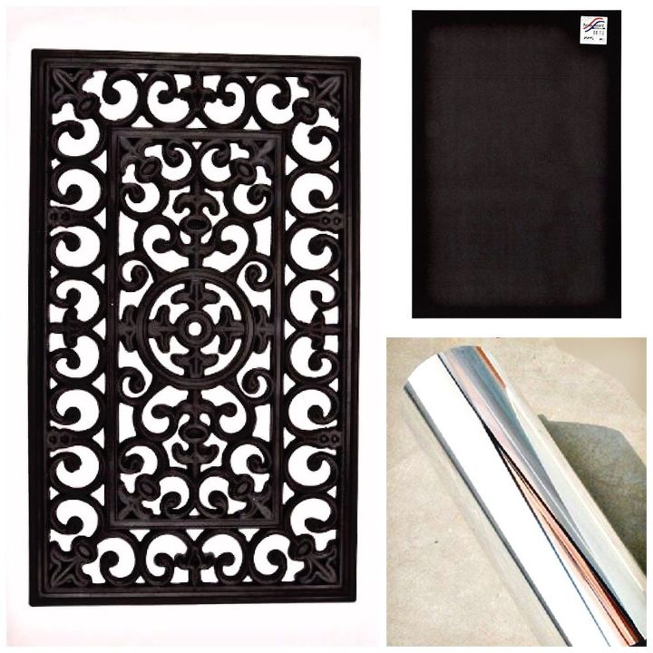 a new way to use doormat as a faux mirror wall art, Step 1
