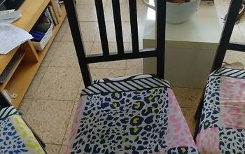 Reupholstered Ikea Chairs
