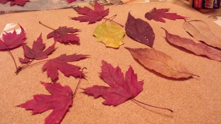 artesanato de folhas de outono