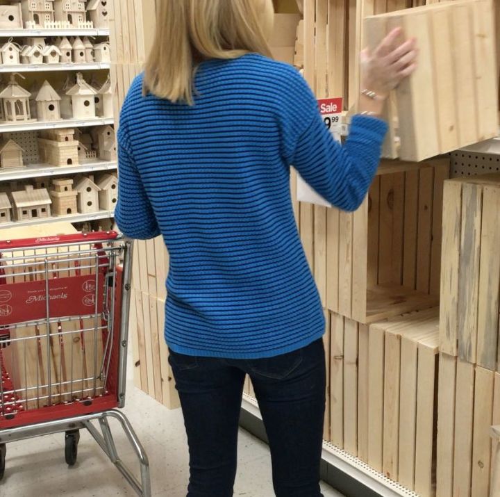 s step by step turn crates into the perfect pieces for your home, Step 1 Grab 2 crates from Michael s