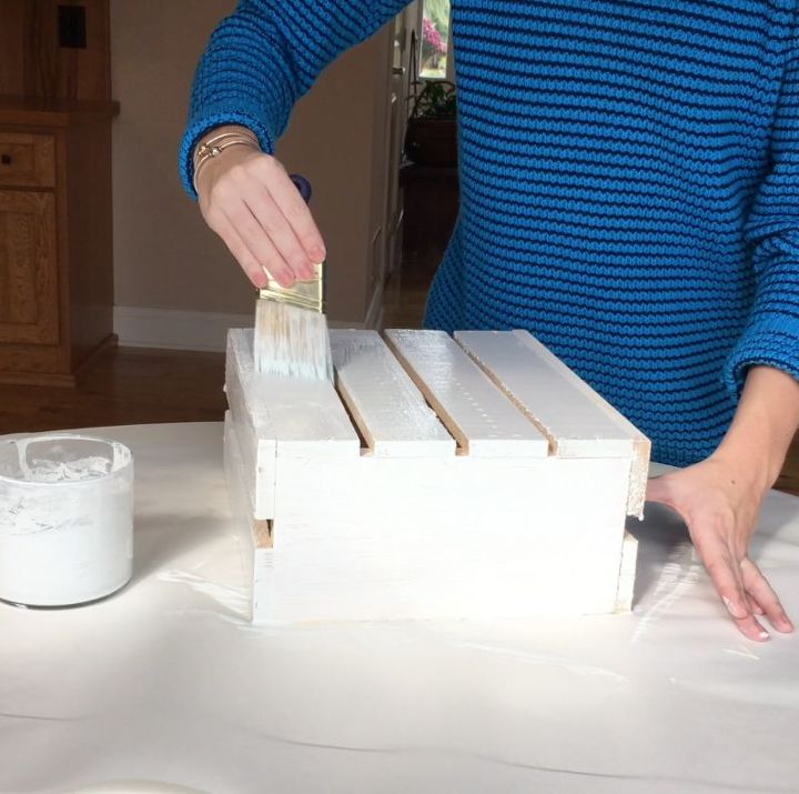 s step by step turn crates into the perfect pieces for your home, Step 2 Paint both crates