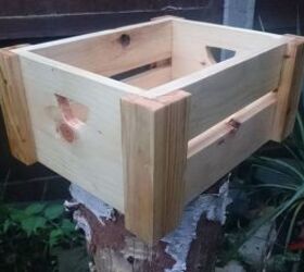 small storage box from pallet wood