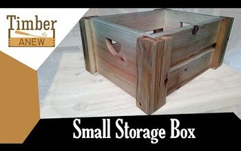 Caja de almacenamiento pequeña de madera de palet