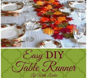 easy diy table runner autumn or anytime