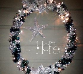 hula hoop christmas wreath, This is the one I made for my house