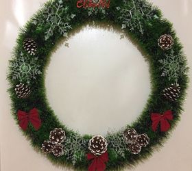 hula hoop christmas wreath, Easy and cute