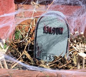 diy cereal box halloween tombstone decorations