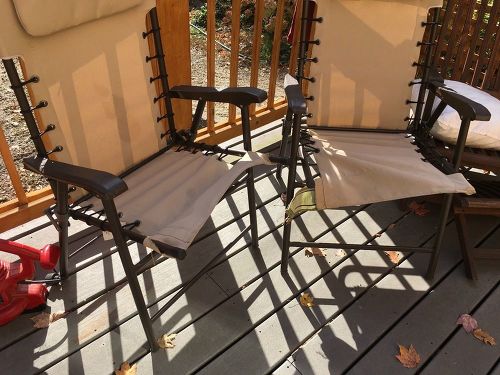 how can i fix these canvas chairs