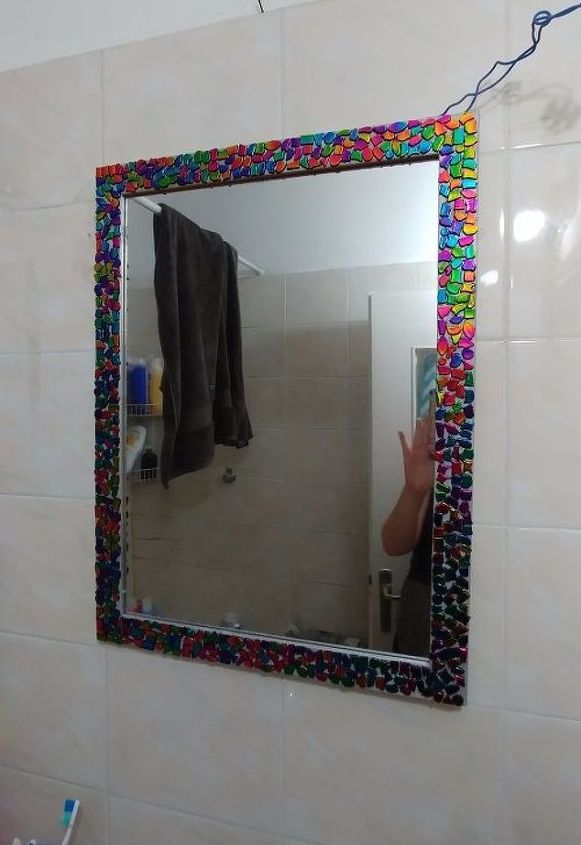 projetos diy fceis, espelho de banheiro com joias