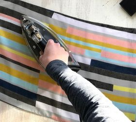 s step by step upcycle your old clothing items for these great ideas, Step 1 Iron scarf
