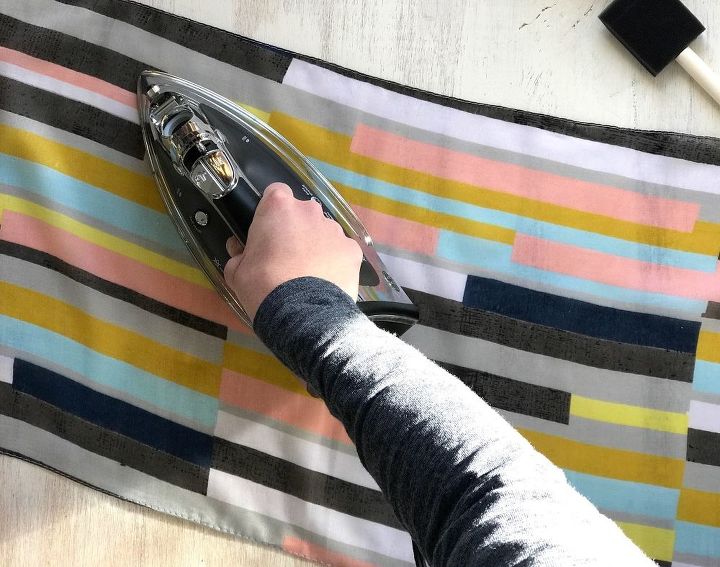 s step by step upcycle your old clothing items for these great ideas, Step 1 Iron scarf