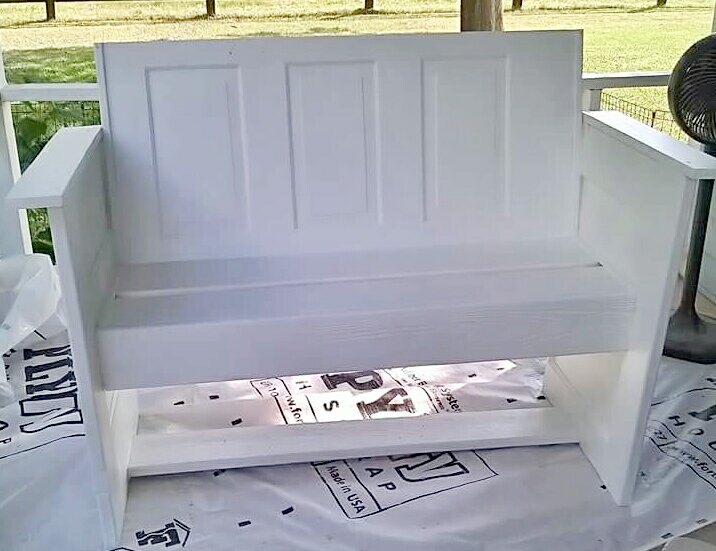 Two Old Doors Become Beautiful Bench Hometalk
