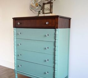 Paint Dipped Teal Dresser | Hometalk