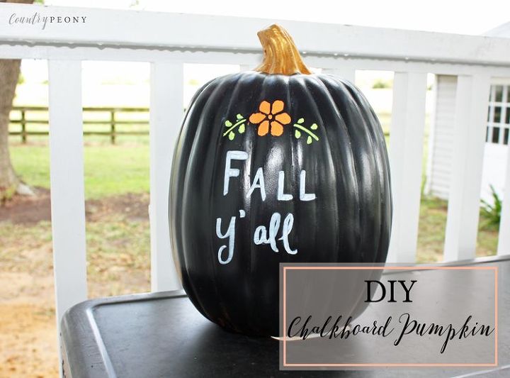 diy fall chalkboard pumpkin