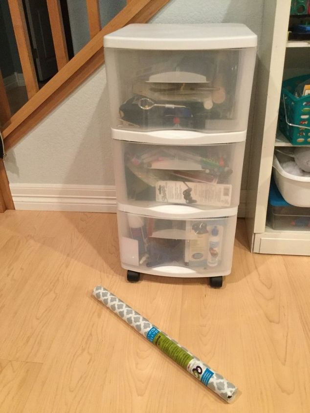 Easy and Cheap Plastic Drawers Makeover Idea DIY
