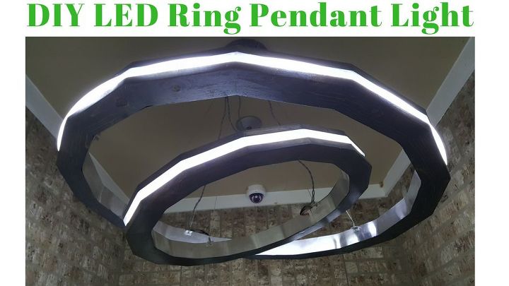 anillos de luz led de bricolaje moderno, Moderna luz de anillos segmentados LED
